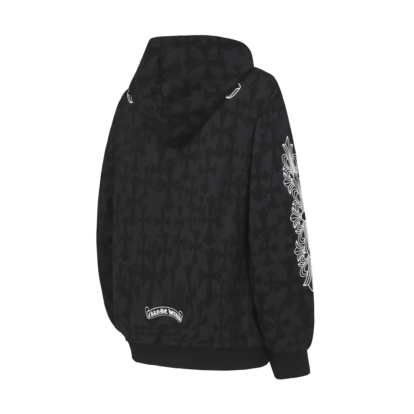 P290 Cross-border running quantity model, please do not place an order if you pursue quality - Chrome Hearts/Chrome Hearts Sanskrit dark pattern all-over printed cross ✝️ Printed zipper sweatshirt cardigan jacket - High weight, high density and high quality. The wool is soft, delicate and skin-friendly. Soft and silky to the touch. Warmth and skin-friendly. - Custom-woven and dyed with no color difference. No matter the fabric or workmanship details, it beats the ordinary version on the market - Hardware zipper accessories are all customized, full of details - Color: black -Size: S M L XL
